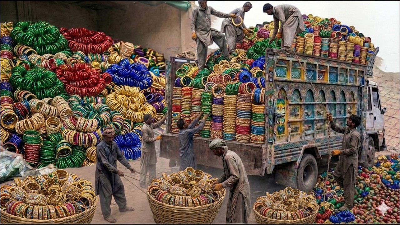 Amazing Process of Making Bangles | Bangle Factory Manufacturing - YouTube