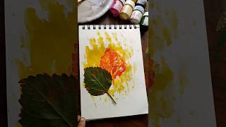 Ganesh ji drawing on leaves #tutorial #drawing #art #ideas #creative #colordrawing