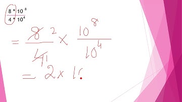 Divide numbers written in scientific notation in Urdu English Saima Academy