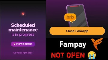 Fampay not open|Scheduled Maintenance is in Progress Problem Solve Full Details #FampayMaintenance
