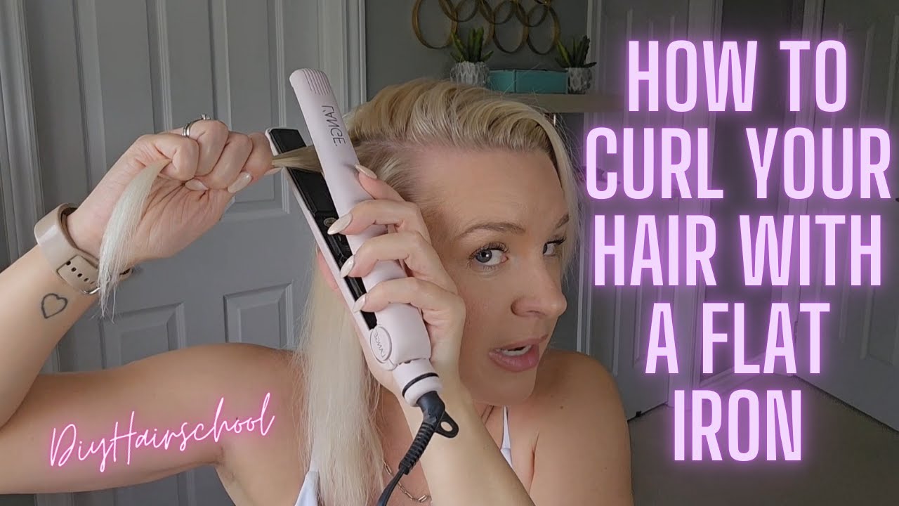 How to Curl Your Hair with a Flat Iron - YouTube
