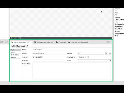 8 - Tour of the studio GUI - Talend Data Integration