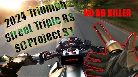 2024 Triumph Street Triple RS | SC Project S1 | NO DB KILLER