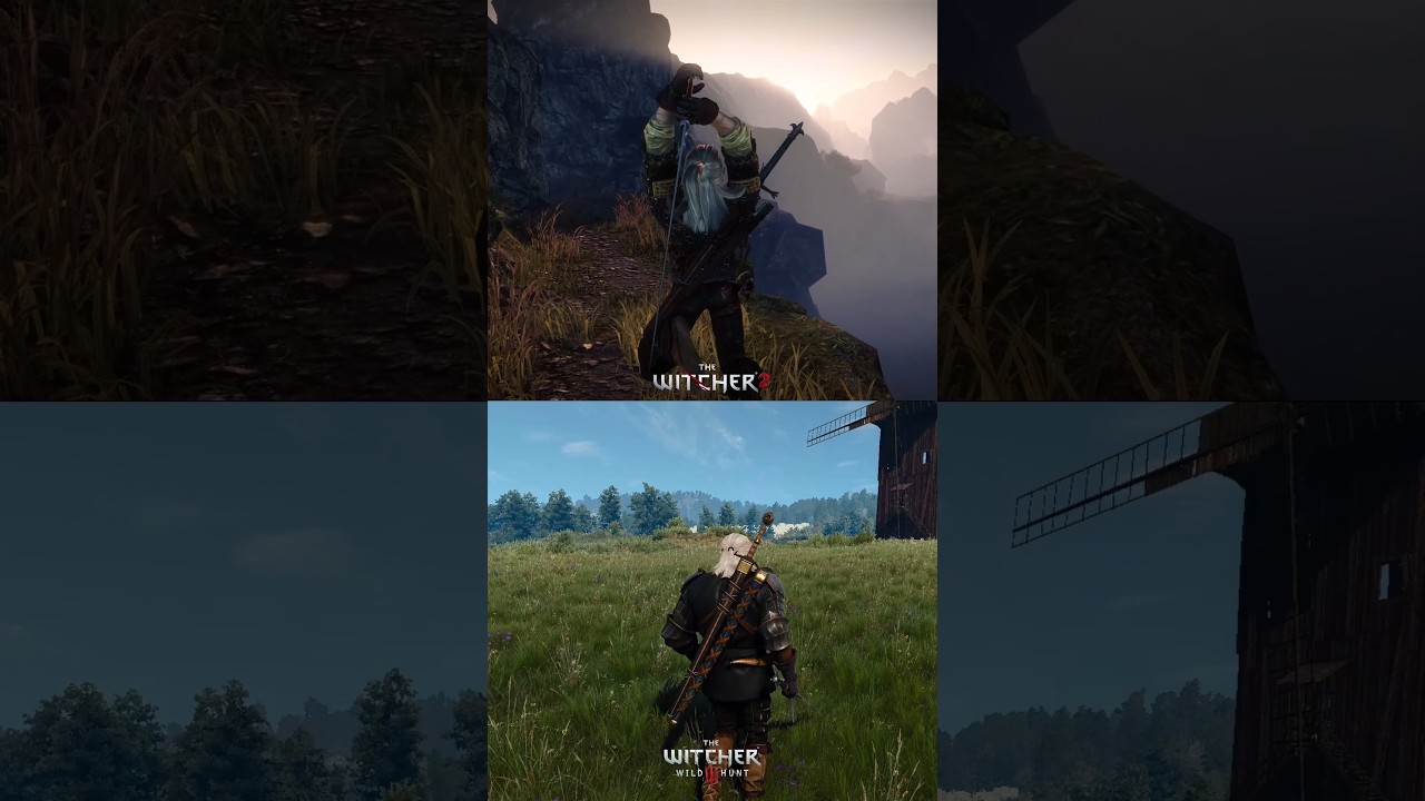 Witcher 2 vs Witcher 3 Swordplay