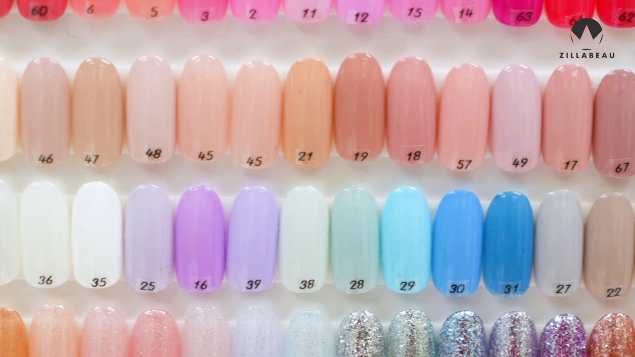 Lily Gel Color Chart - YouTube