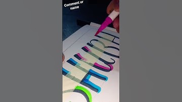 Lettering my subscriber name ‼️‼️#calligraphy#art#handlettering#shorts