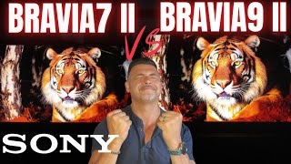 SONY BRAVIA9 II VS BRAVIA7 II! True RGB Mini-LED Battle! 