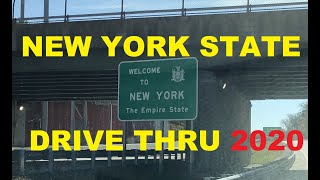 Connecticut to New Jersey drive by New York State 4K
