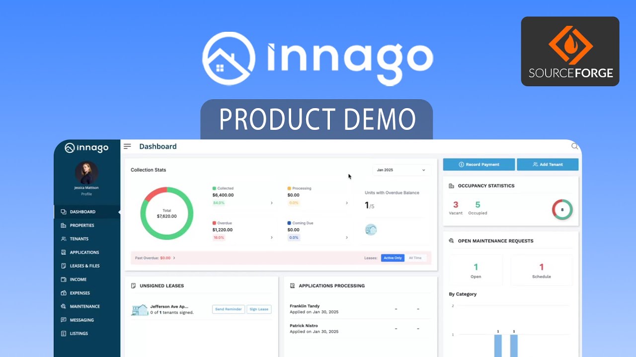 Innago Product Demo Showcase: Free Online Rental Property Management Software