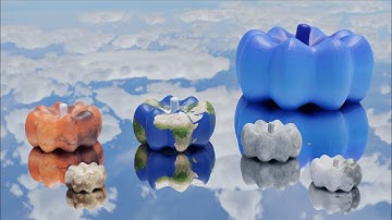 Pumpkin planet bouncing | Solar System Planet Size Comparison 3D