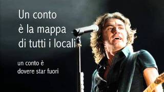 Video thumbnail of "Ligabue Ora e Allora (Testo)"