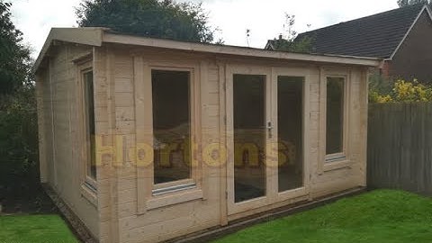 4 5m x 4 5m log cabin video after installation