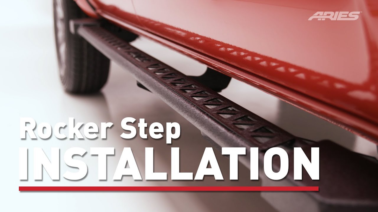 ARIES Side Bar Install: Rocker Steps on 2017 Toyota Tacoma - 2074151 ...