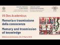 Memoria E Trasmissione Della Conoscenza VII DIES ACADEMICUS CLASSE AFRICANA TERZA SESSIONE