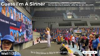 [LDF INDONESIA 2024] I’M NOT A SINNER line dance teach by LAURA BARTOLOMEI