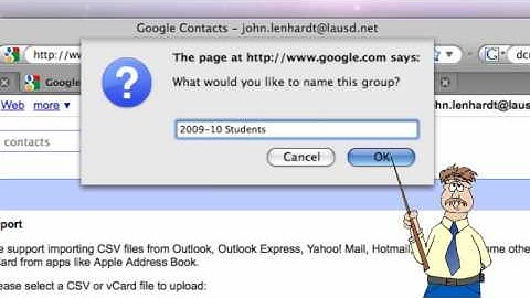 Part 4 - Using Google Contacts - Importing the CSV File