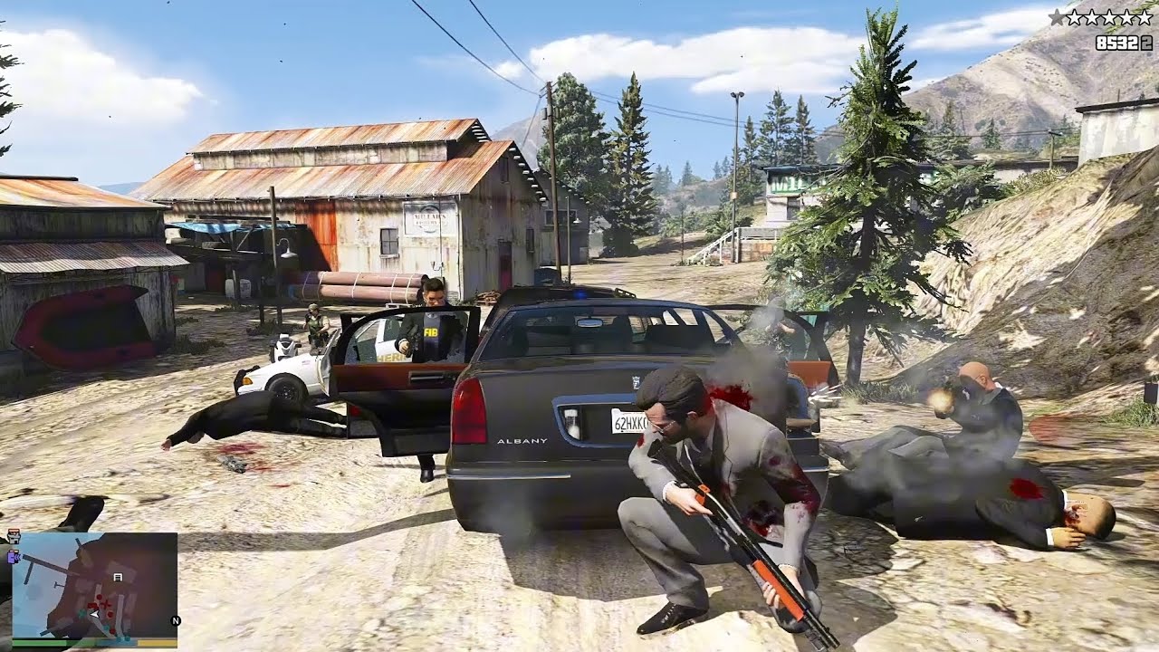 GTA 5 - Michael's Raid on Secret Weed Farm\Weed Cartel Extraction + Ten Star Escape [R.D.E 4.1.2]