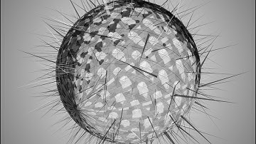4K B&W Geometric 3D Sphere #MotionGraphics #VJLOOP #AAVFX