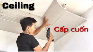 How to Create a RollUp Ceiling with Gypsum Boards