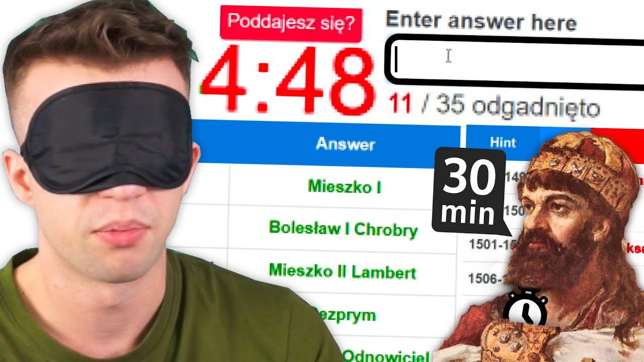 Czy nauczę się każdego władcy polski w 30min?