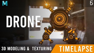 3D Modeling Timelapse Maya | Drone | FS CREATiON