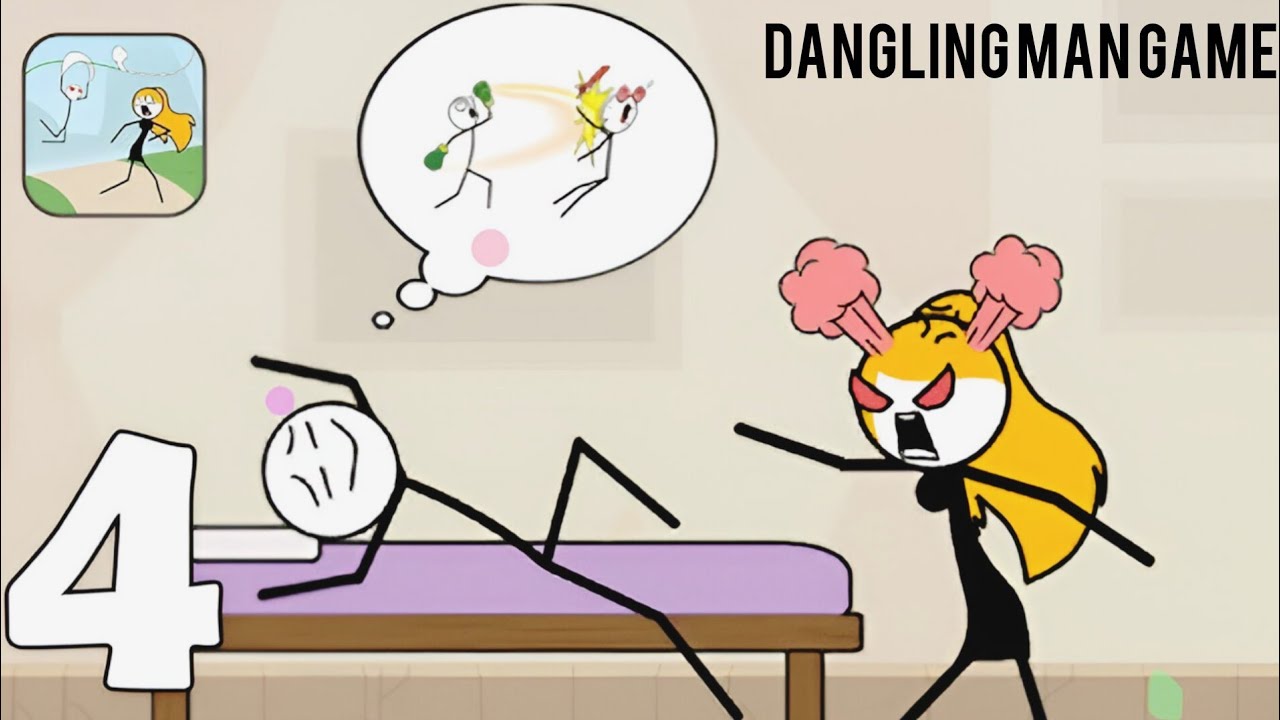 Dangling man gameplay level 60 VS 100 gameplay _ Dangling Man 