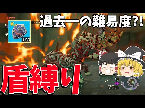 【鬼畜縛り】まさかの武器禁止?!盾だけでライネル5連戦やってみたら地獄すぎたww【ライネル道場破り】【ゼルダの伝説 ティアーズ オブ ザ キングダム】【ゆっくり実況】