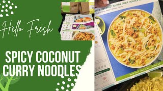 Easy meal -Spicy coconut curry noodles @HelloFreshUS