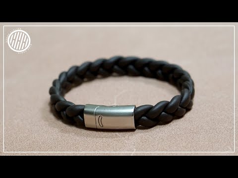 Видео: [Кожевенное мастерство] Плетеный Кожаный Браслет / Простой DIY