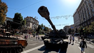 Captured Russian Military Equipment | Ukrainian Independence Day 2022 | Kyiv, Ukraine (3/4)