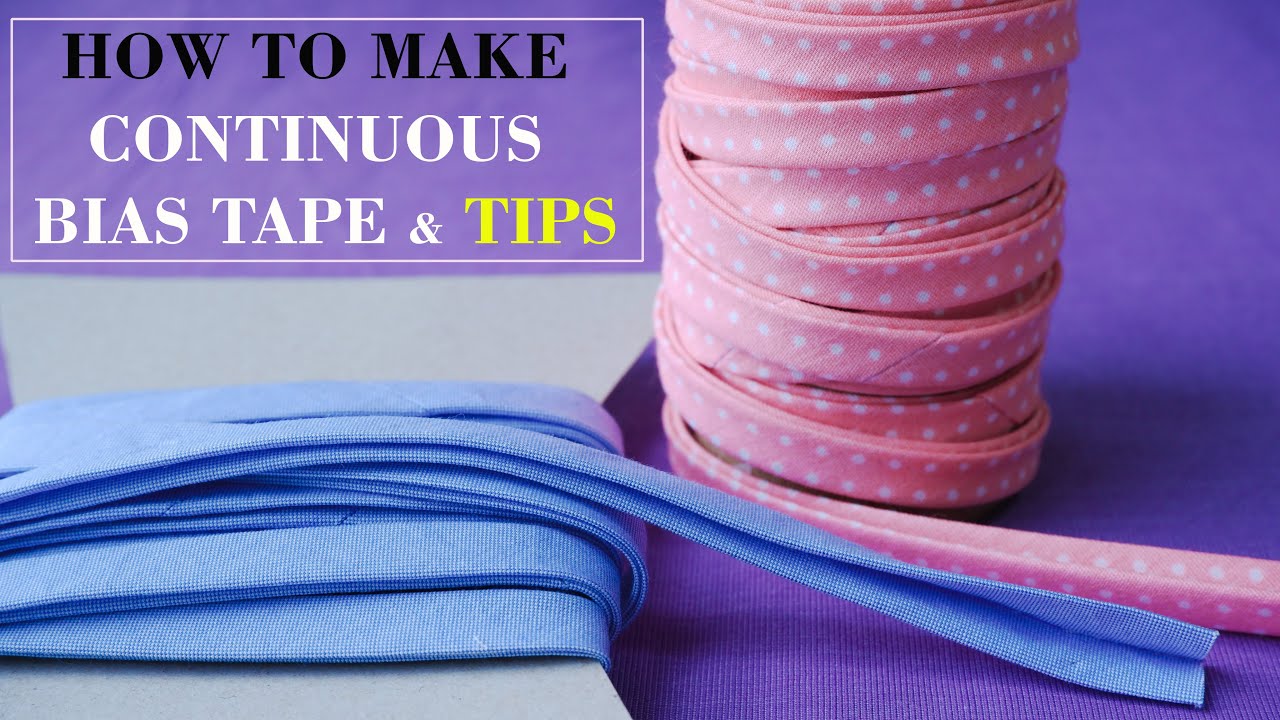 How To Make Continuous Bias Tape | Great Tips To Make Bias Binding ...