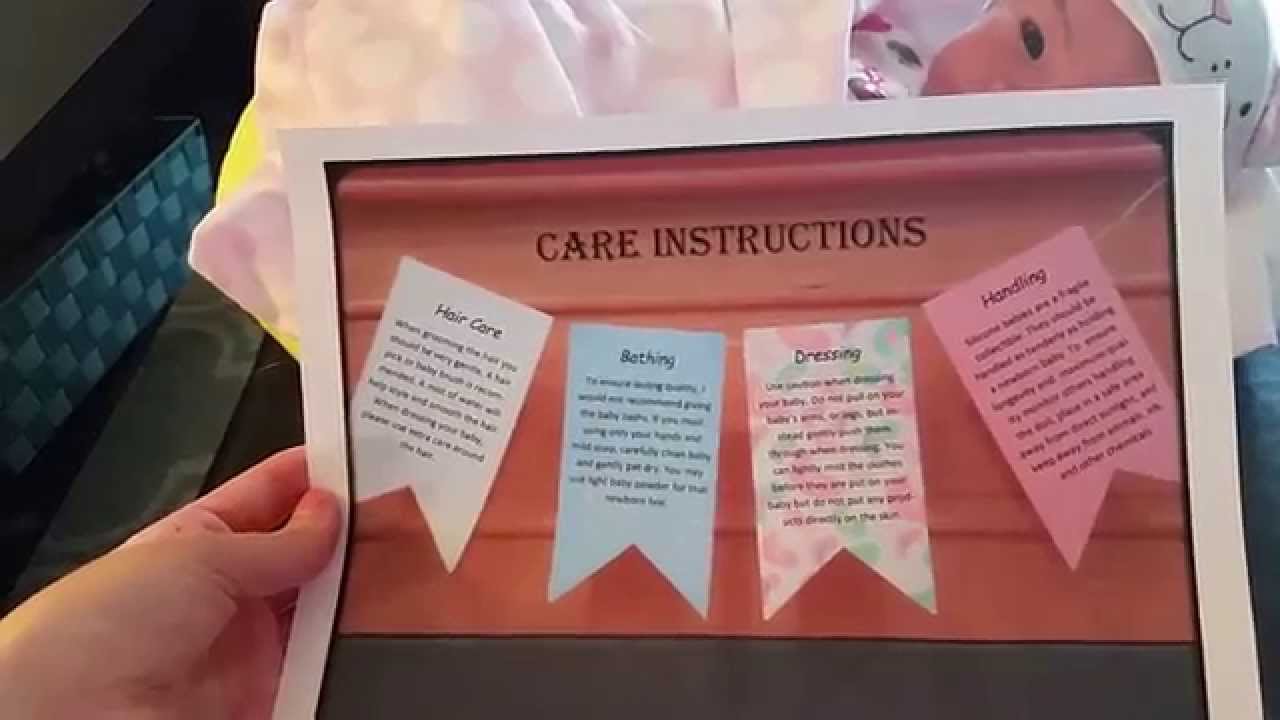 My Silicone Baby's Care Instructions :) - YouTube