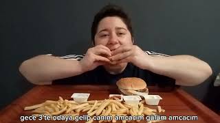 ASMR || BURGERKING MENU || BIG KING VE CHİKEN BURGER || NO TALKING || ALT YAZILI 🍔