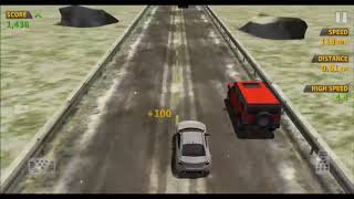 traffic racer snow road game play screenshot 2