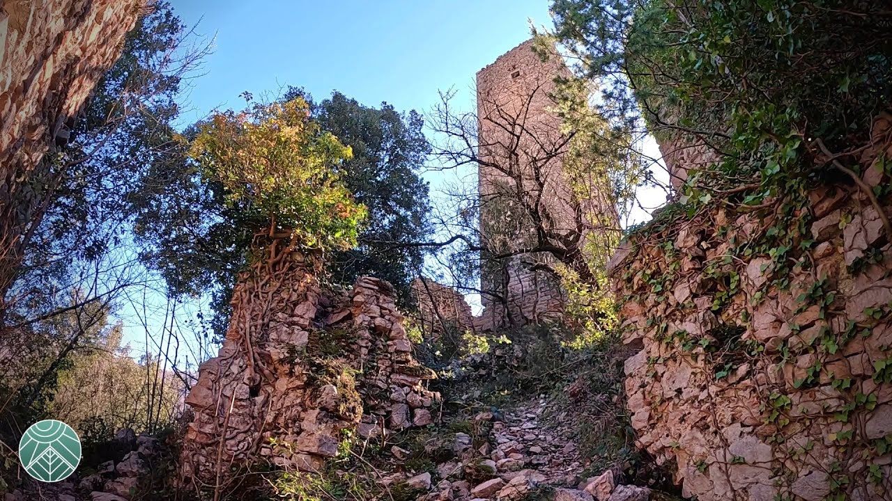 Wind and Birds Sounds in Little Ghost Town ~ Umbria ASMR