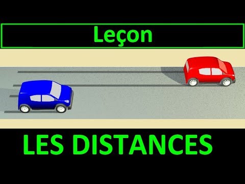 Code de la route Leçon #4 - Les distances de sécurité et d'arrêt