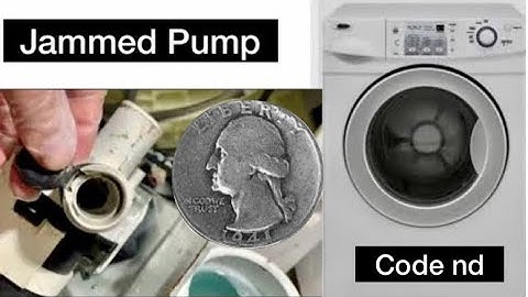 Washing Machine stuck, Not washing | code nd | pump replacement