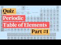 Quiz: Periodic Table of Elements (#1)