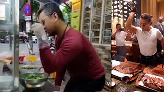 Vietnam police summon noodle vendor for viral video imitating ‘Salt Bae’ chef