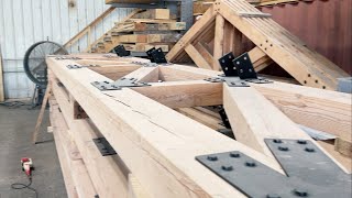 Custom Made Wood Trusses For Sale #tinyhouse #smallhouse #woodworking