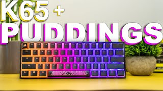 Corsair K65 Mini + HyperX Pudding Keycaps | Unboxing, Review, & Sound Test!