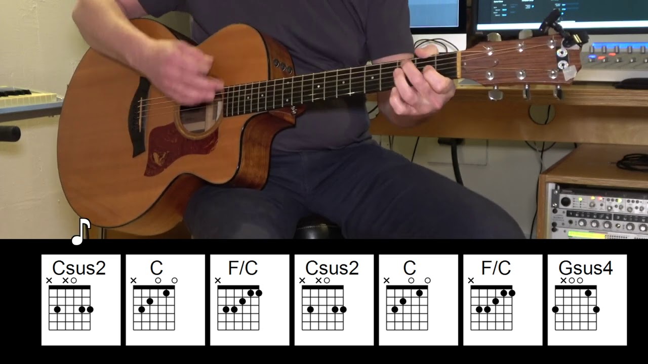 Jump - Van Halen - Acoustic Guitar - Original Vocal/Solo Track - Chords