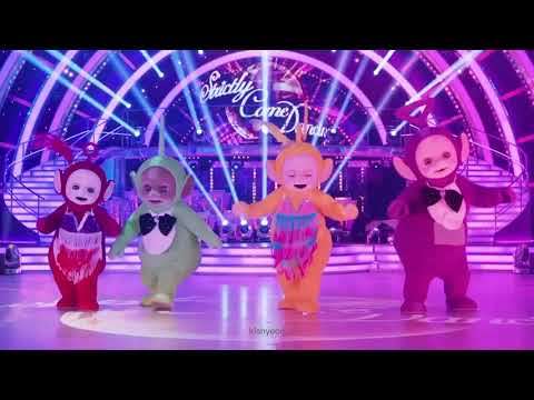teletubbies dancing to butter by bts