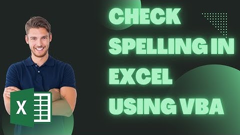 How to check spelling in Excel | VBA Macro to check spelling of text in Excel | Advanced Excel |