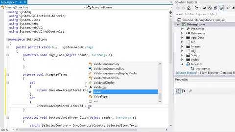 ASP.NET 4.5 Essential Skills Lesson 7-5: Use get and set