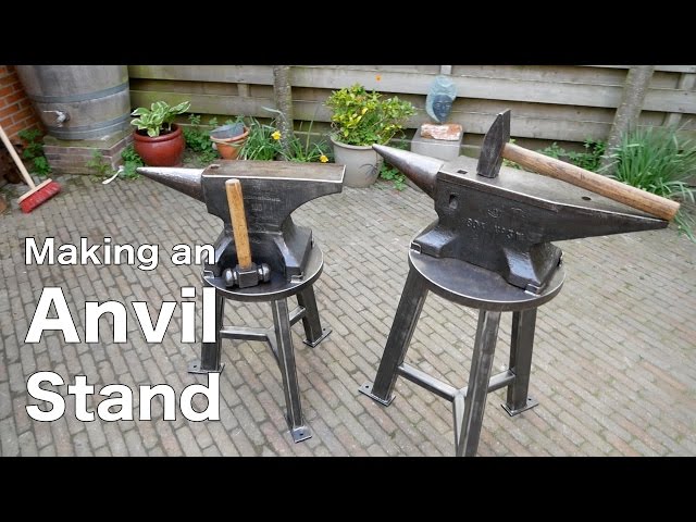Making an anvil stand with retractable wheels - Nordic Edge