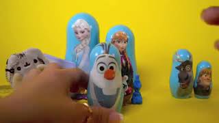 Disney FROZEN Nesting Dolls   Elsa Olaf Stacking Cups   Matryoshka Dolls