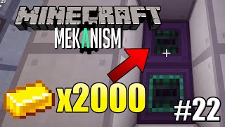 THIS BLOCK COSTS 2,000 GOLD INGOTS!  ULTIMATE INDUCTION CELL!  SURVIVING WITH MEKANISM E22