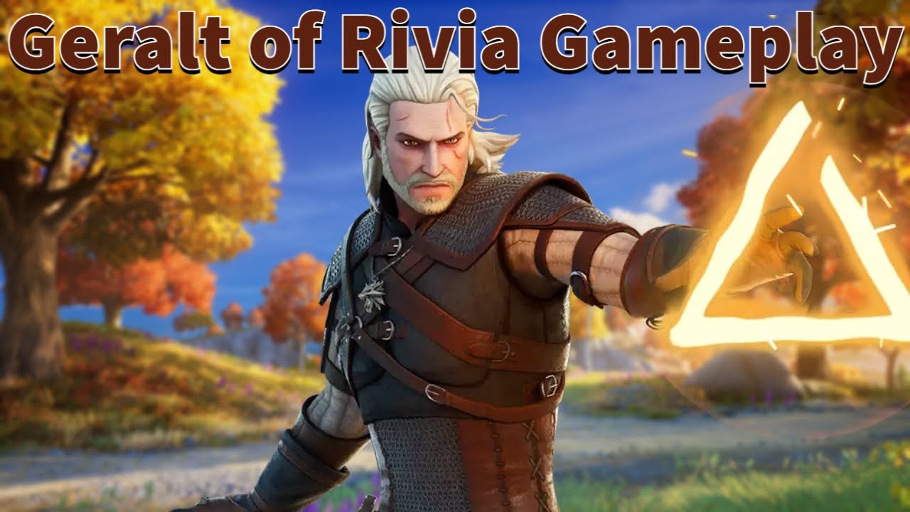 Geralt of Rivia Gameplay | Fortnite - No Commentary