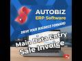 Main Data Entry & How to Create Sale Invoices